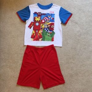 Marvel Avengers 2 pc pj set size 8